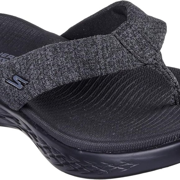 Women's Flip Flops Textile Lightweight 3 Point Thong Summer Casual Comfort - Picture 1 of 5